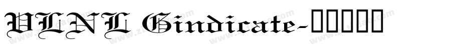 VLNL Gindicate字体转换